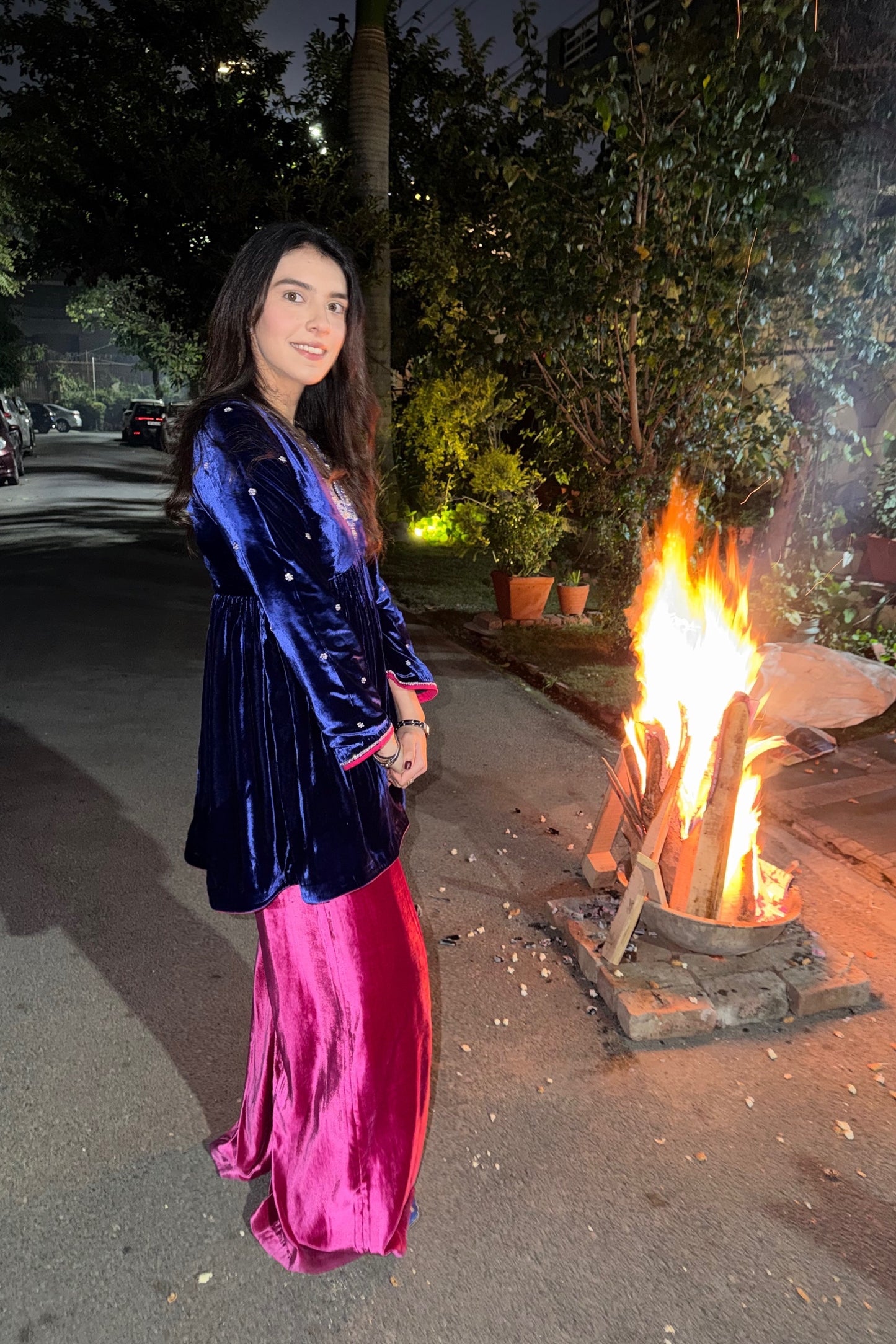 Anatara Sharara Velvet Set