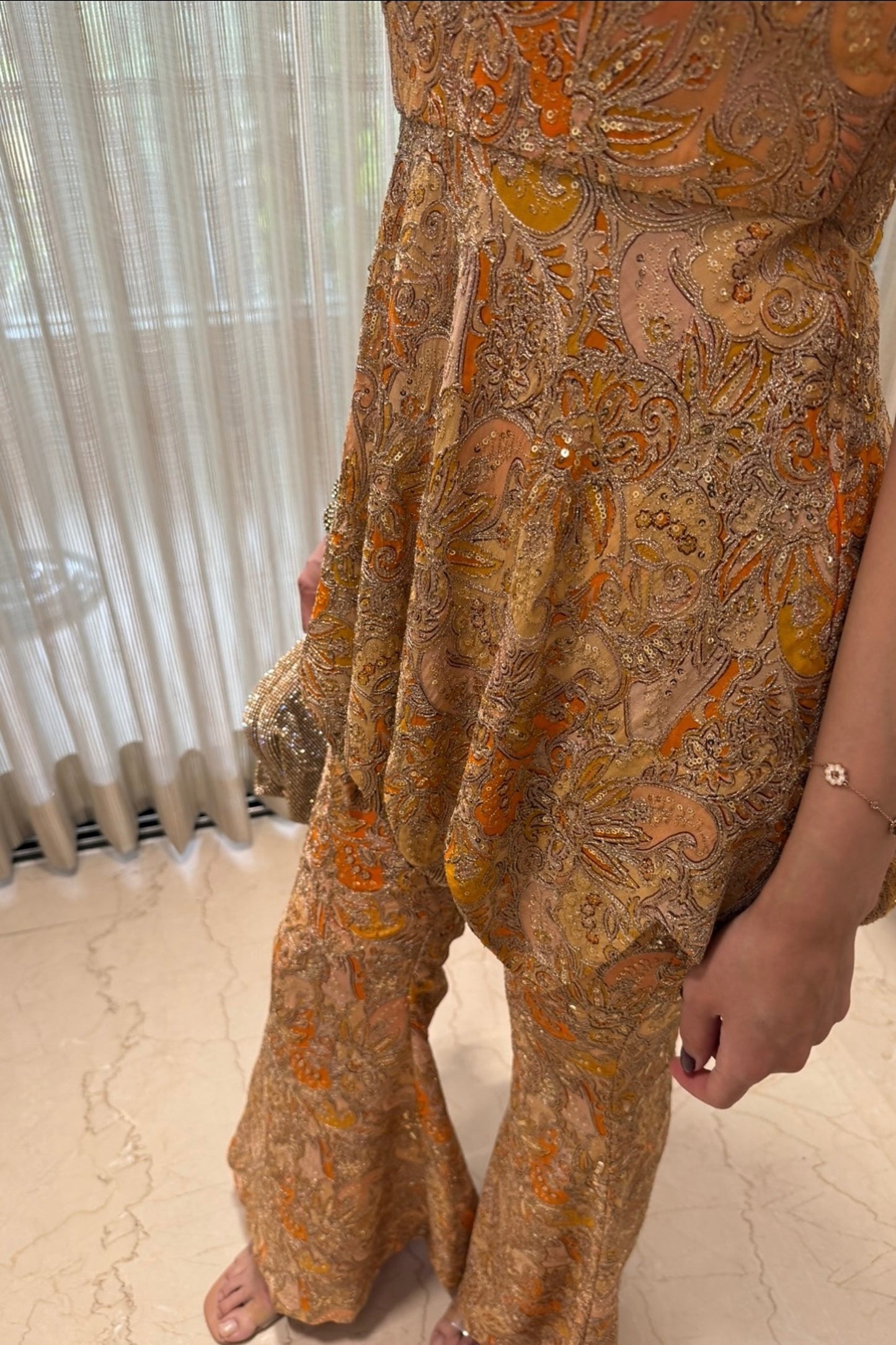 Daffodil Sequin Sharara Set with Dupatta