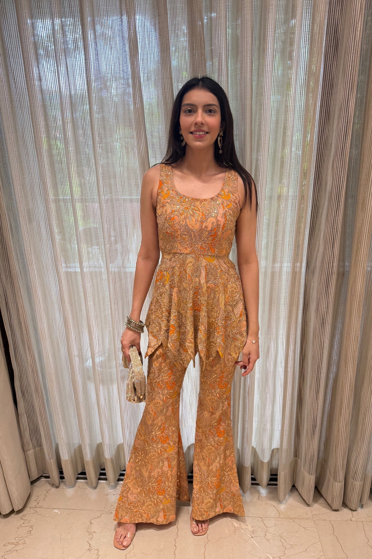 Daffodil Sequin Sharara Set with Dupatta