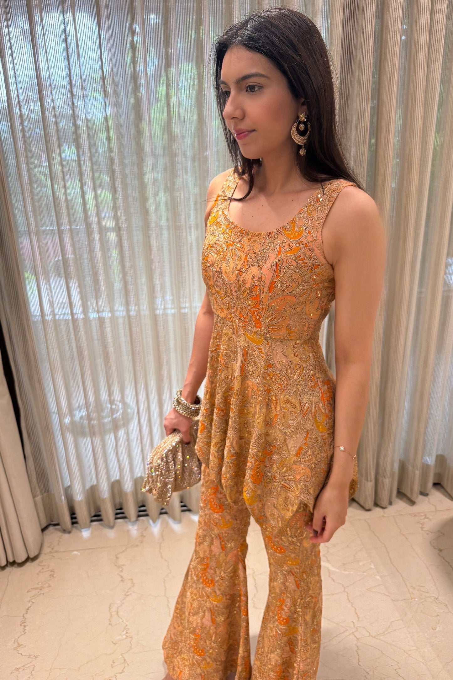 Daffodil Sequin Sharara Set with Dupatta