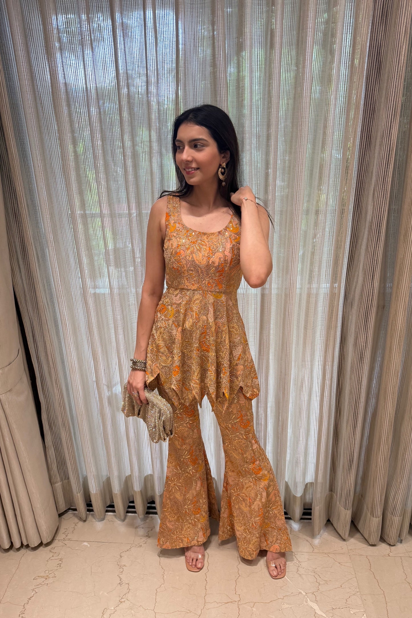 Daffodil Sequin Sharara Set with Dupatta