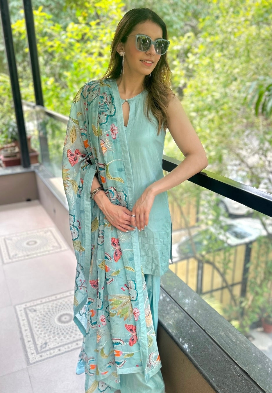 Azure Farshi Kurta Set